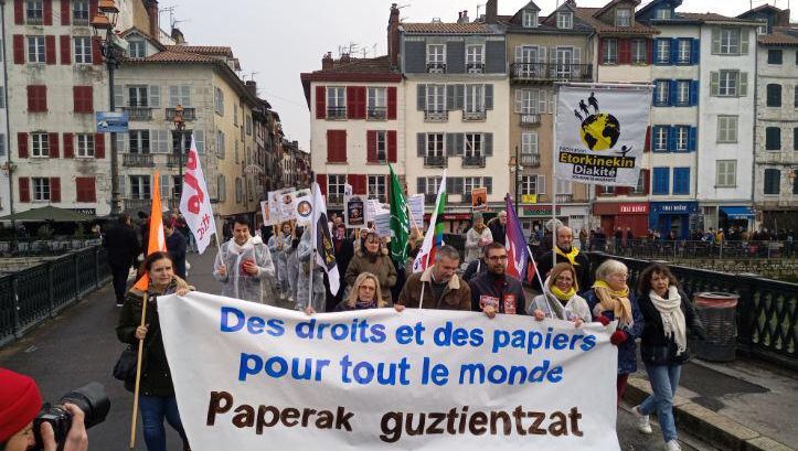 Journée internationale des migrants Bayonne décembre 2022