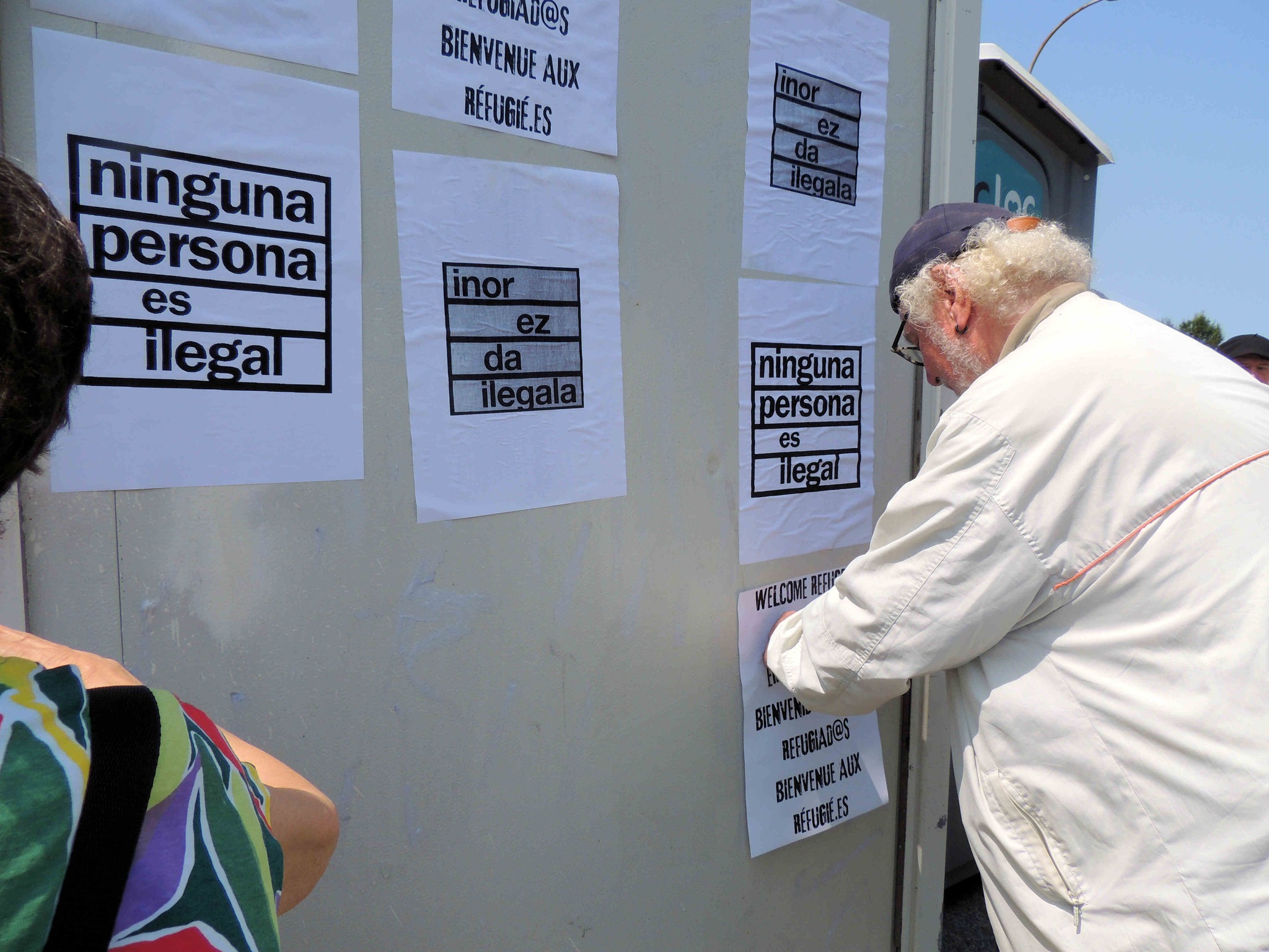  rassemblement de soutien aux migrants le 22 juillet 2023