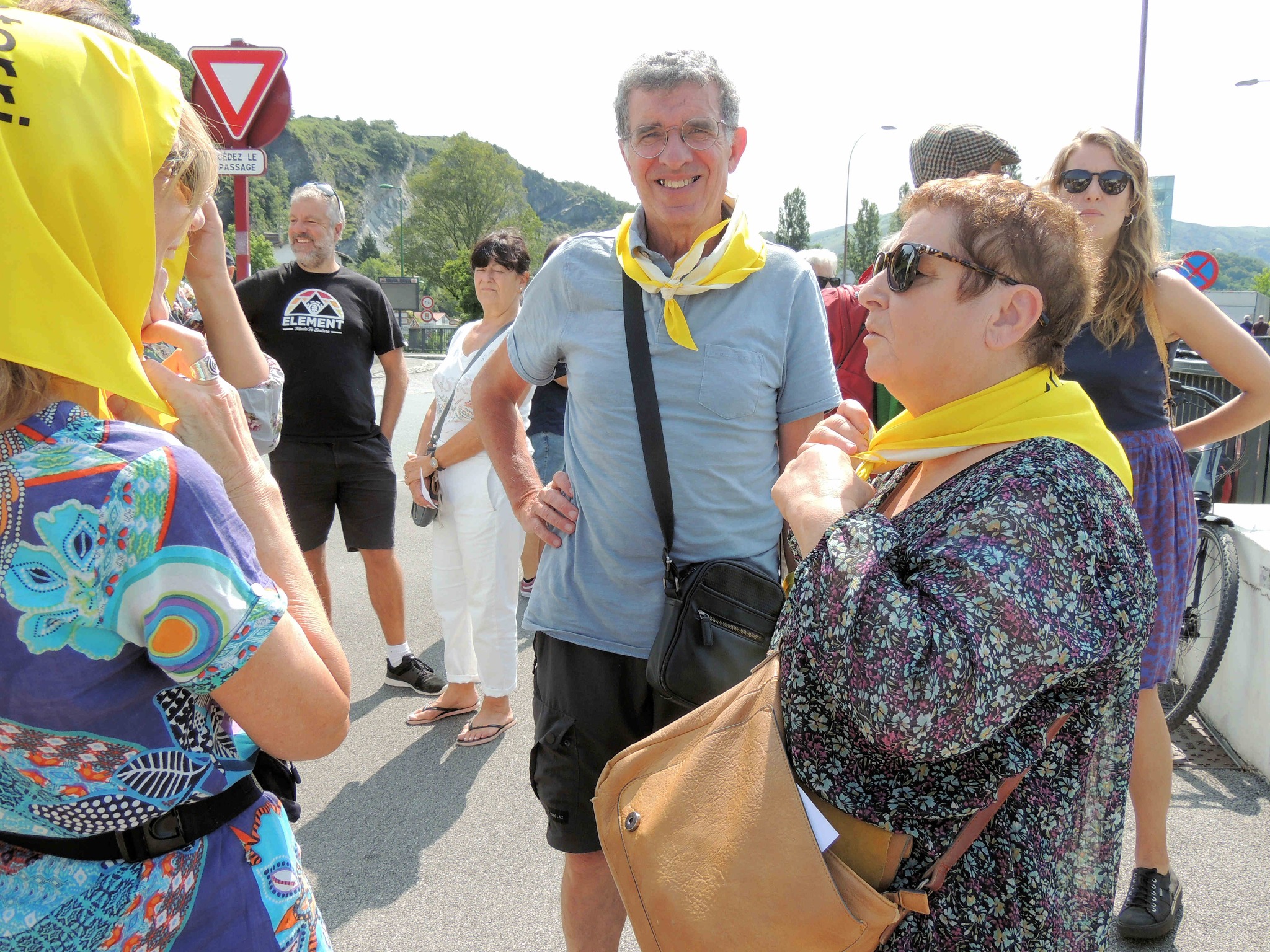  rassemblement de soutien aux migrants le 22 juillet 2023