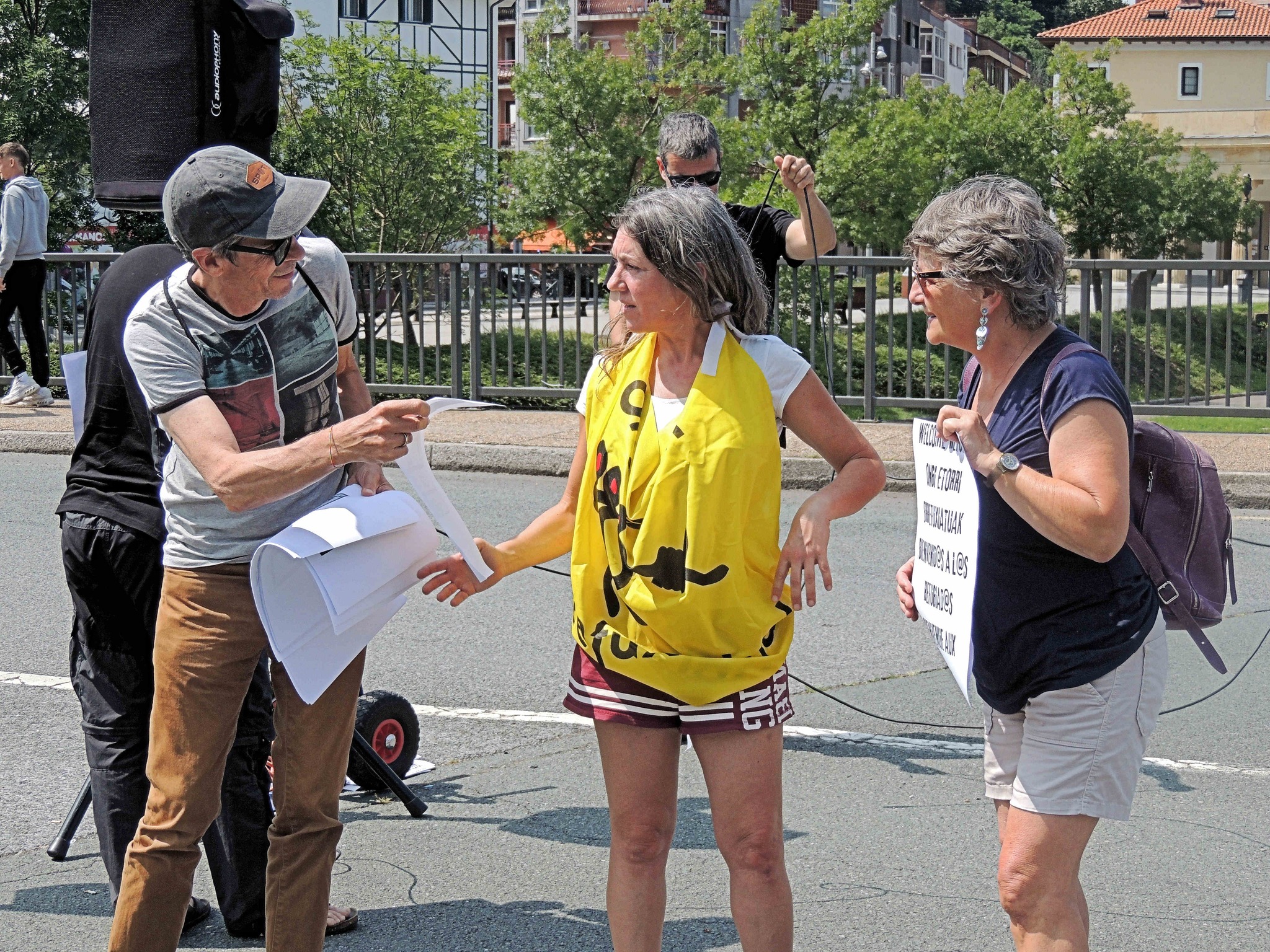  rassemblement de soutien aux migrants le 22 juillet 2023