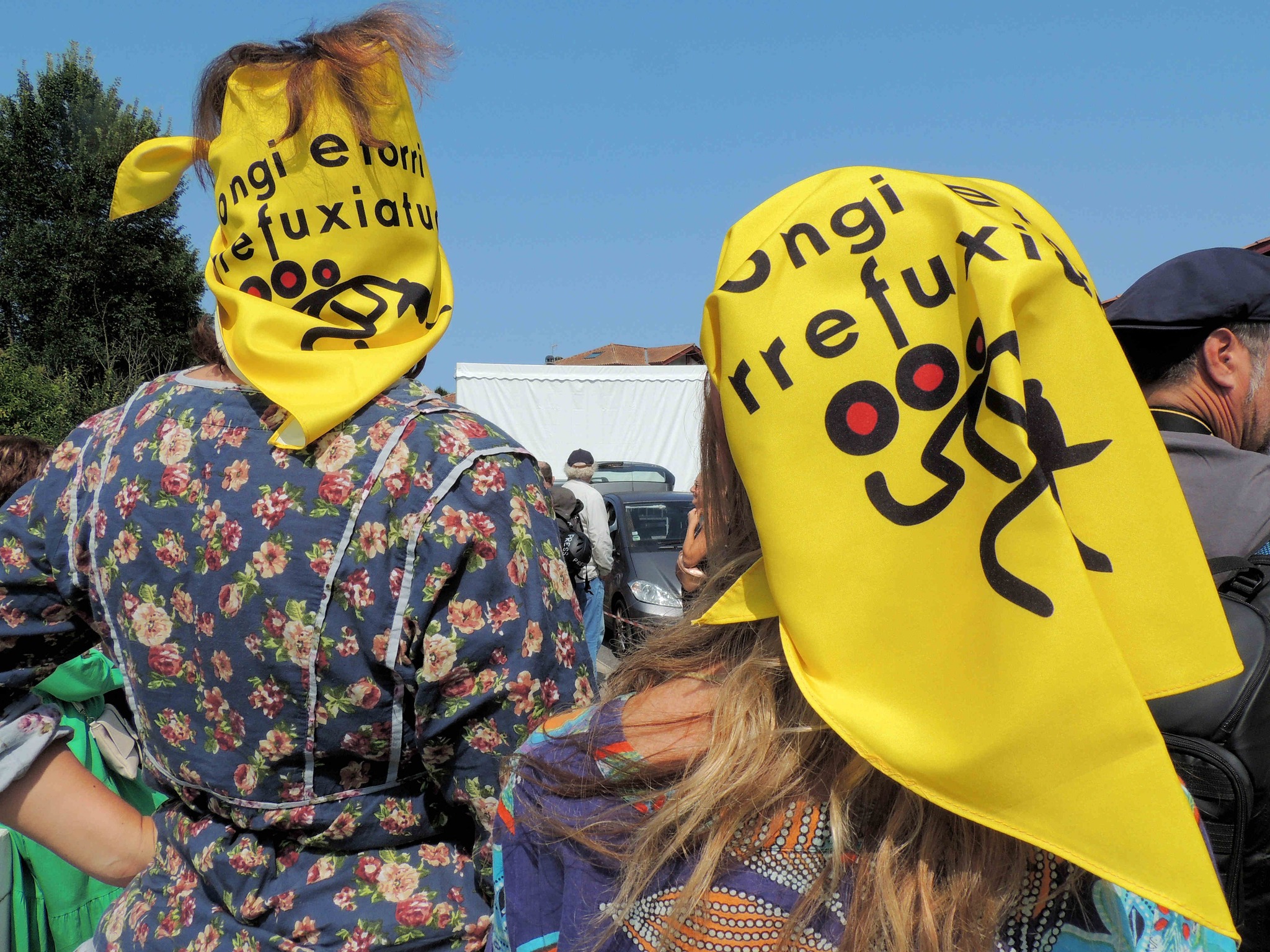  rassemblement de soutien aux migrants le 22 juillet 2023