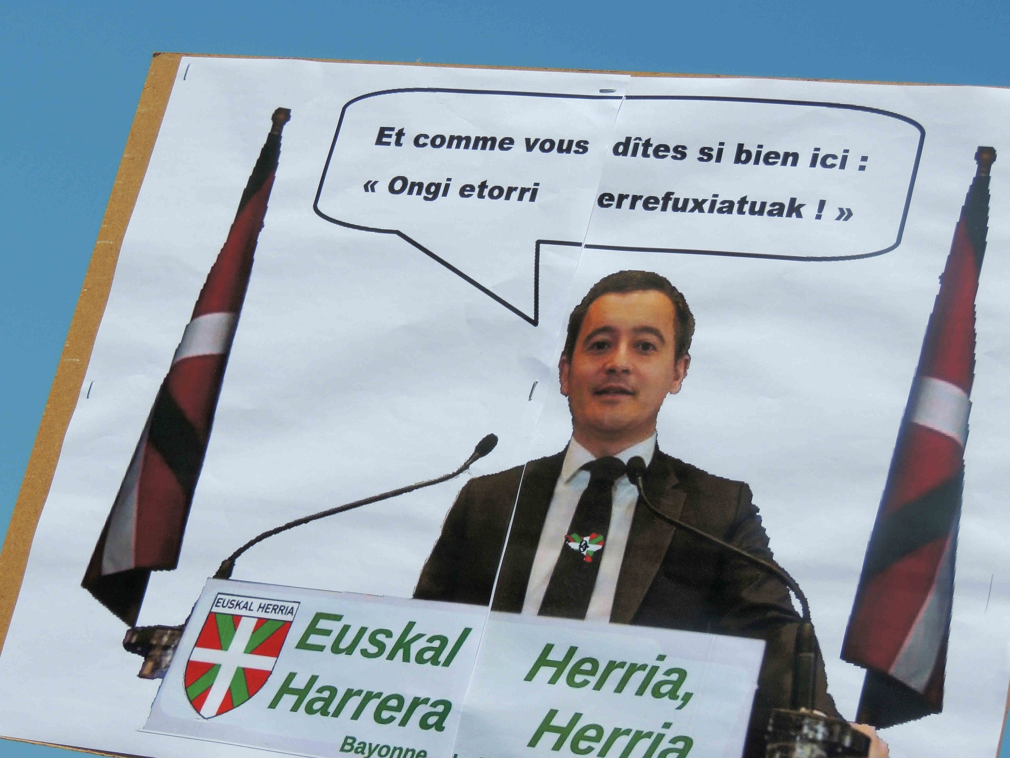  rassemblement de soutien aux migrants le 22 juillet 2023