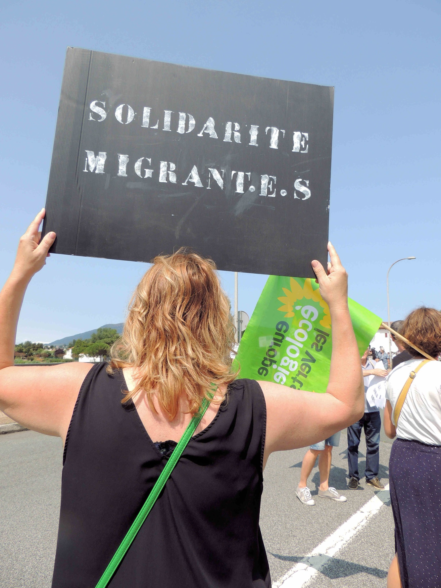  rassemblement de soutien aux migrants le 22 juillet 2023