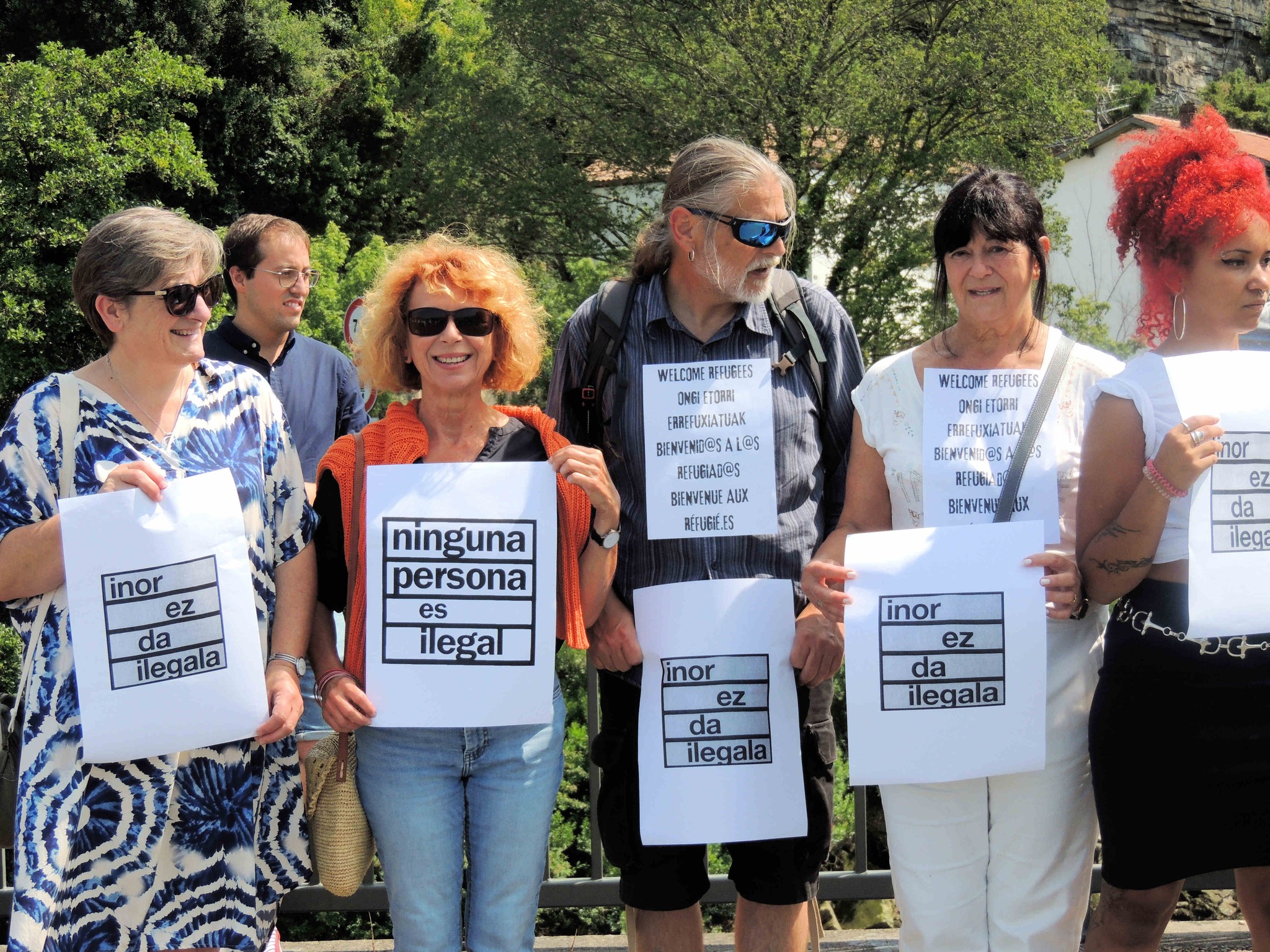  rassemblement de soutien aux migrants le 22 juillet 2023