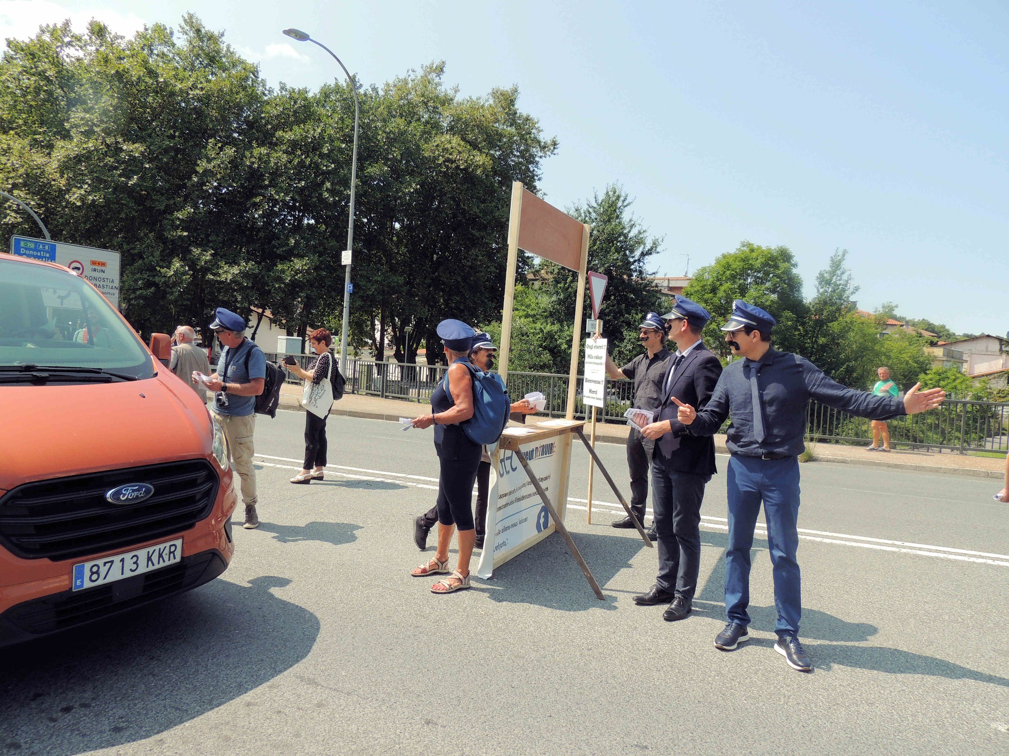  rassemblement de soutien aux migrants le 22 juillet 2023