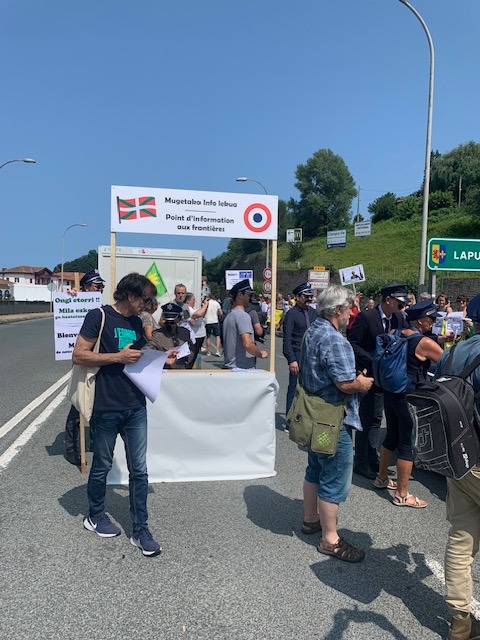  rassemblement de soutien aux migrants le 22 juillet 2023